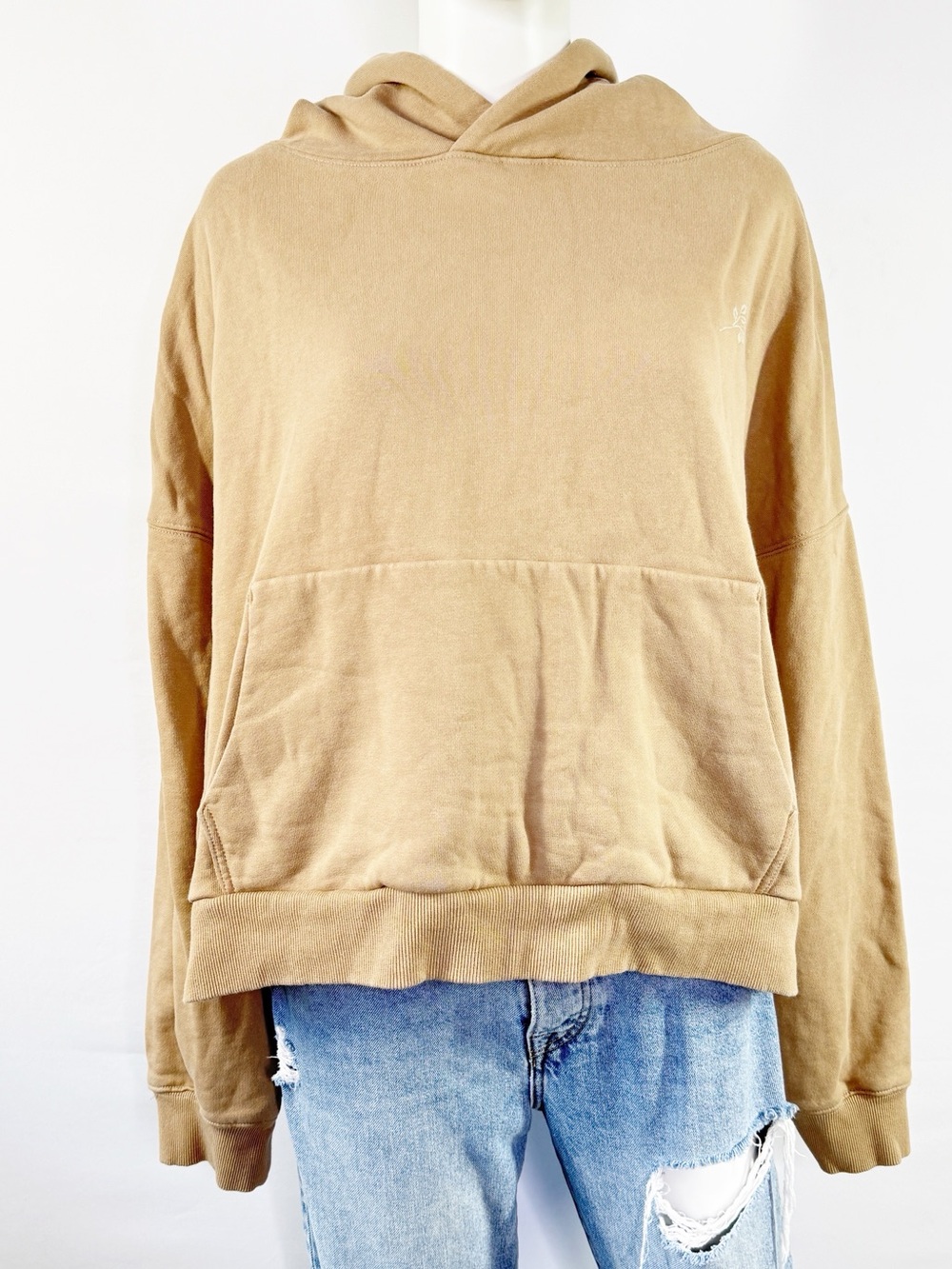 Civil Regime Beige Hoodie Sweatshirt Size XL Casual Athleisure Streetwear